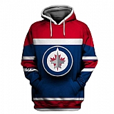 Winnipeg Jets Blue All Stitched Hooded Sweatshirt,baseball caps,new era cap wholesale,wholesale hats